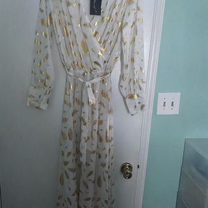 White and Gold Dress